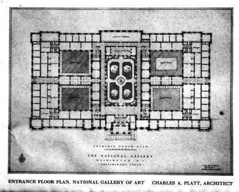 Floor Plan for Smithsonian's National Gallery of Art