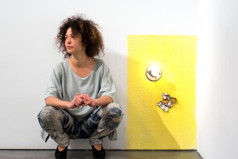 This is an image of Mika Rottenberg, the 2018 James Dicke Contemporary Artist Award winner.