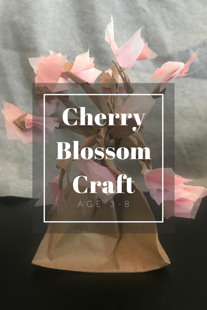 A cherry blossom craft for ages 3-8