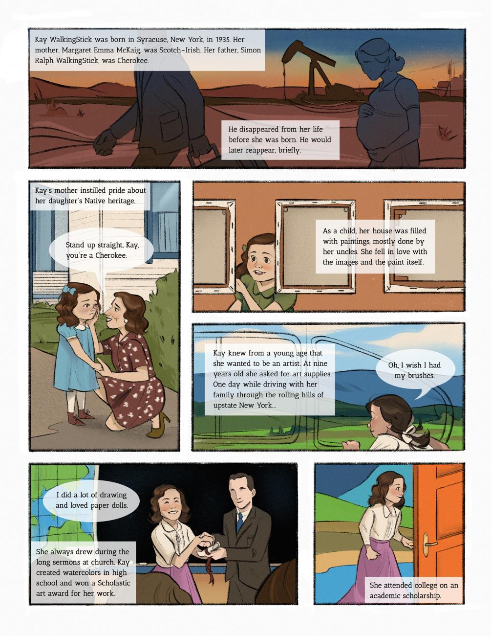 Kay WalkingStick Comic - Page 1