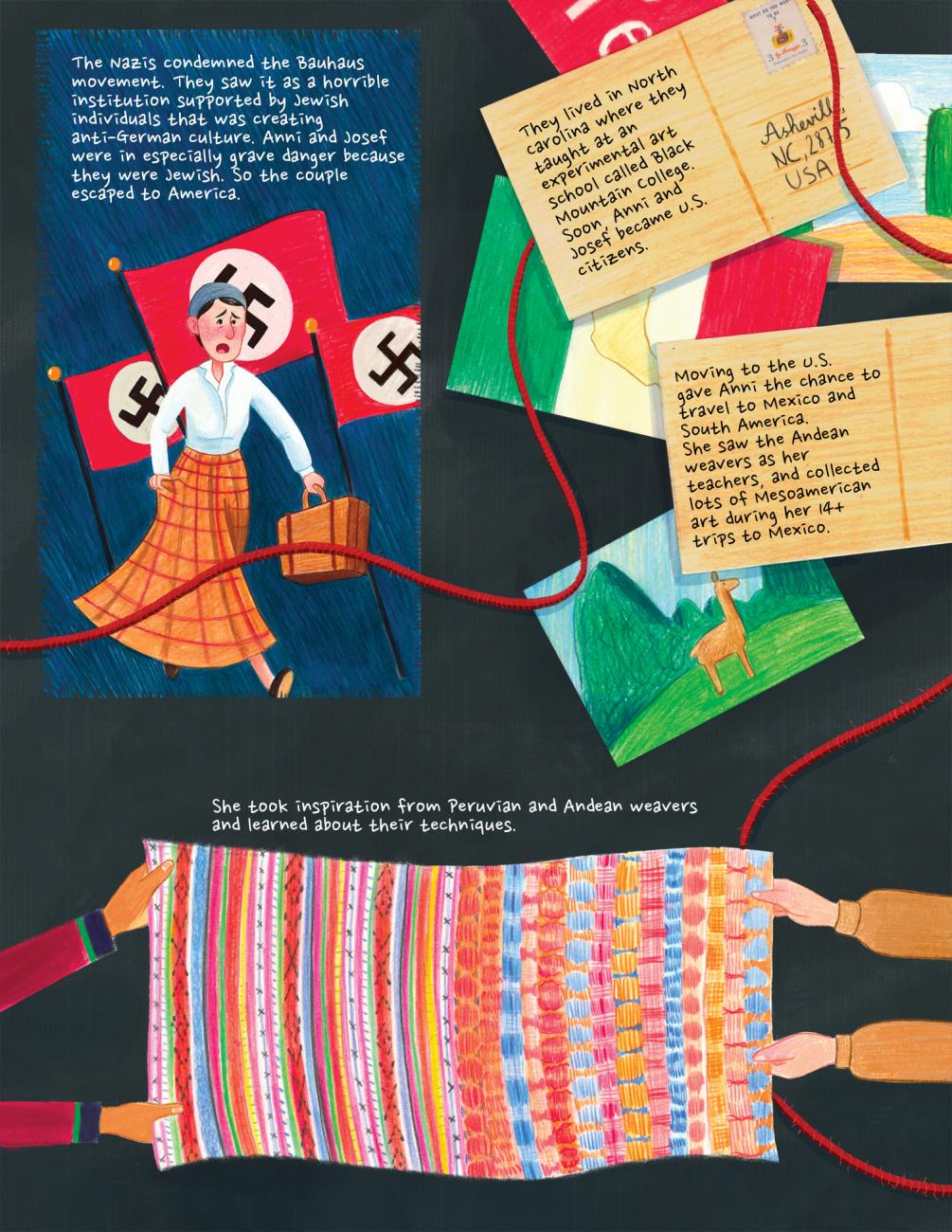 Threads of History: A Comic About Anni Albers, Page two