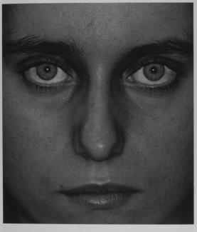 An photograph of a woman's face.