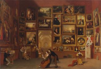 Exhibition - Humboldt, Samuel F. B. Morse, Gallery of the Louvre, 1831–33, oil on canvas, 73 3/4 x 108 in., Terra Foundation for American Art, Daniel J. Terra Collection, 1992.51, Photography ©Terra Foundation for American Art, Chicago.