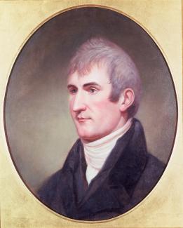 Exhibition - Humboldt, Charles Willson Peale, Portrait of Meriwether Lewis, 1807, oil on wood panel, 25 x 20 in., Independence National Historic Park Collection, Philadelphia, PA.