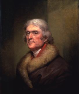 Exhibition - Humboldt, Rembrandt Peale, Thomas Jefferson, 1805, oil on linen, 28 x 23 1/2 in., New-York Historical Society, Gift of Thomas Jefferson Bryan, Photography ©New-York Historical Society.