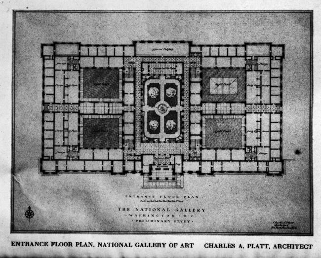 Platt's Original Plan for National Gallery of Art