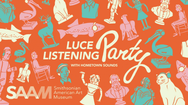 Blog - Luce Listening Party, Hometown Sounds, Orange Graphic