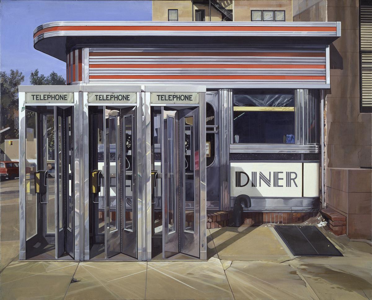 Richard Estes painting of a diner