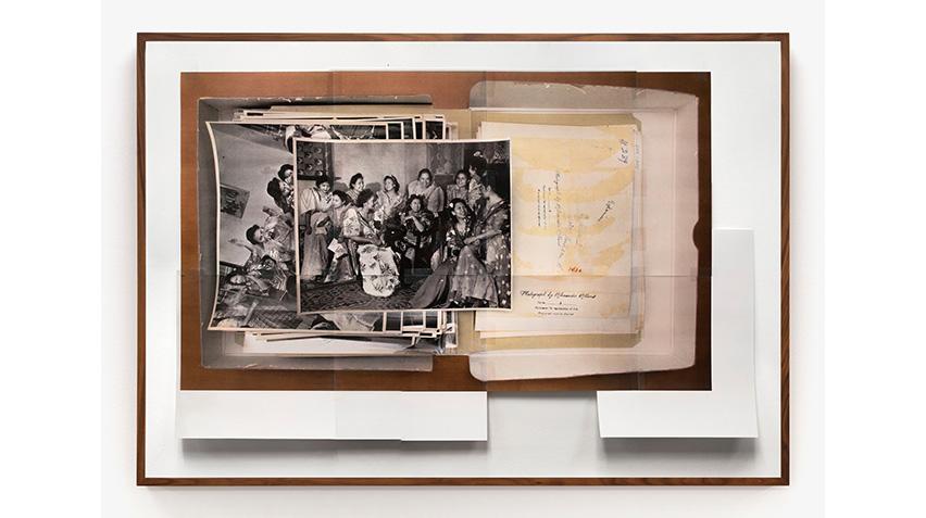 Collage artwork with photographs