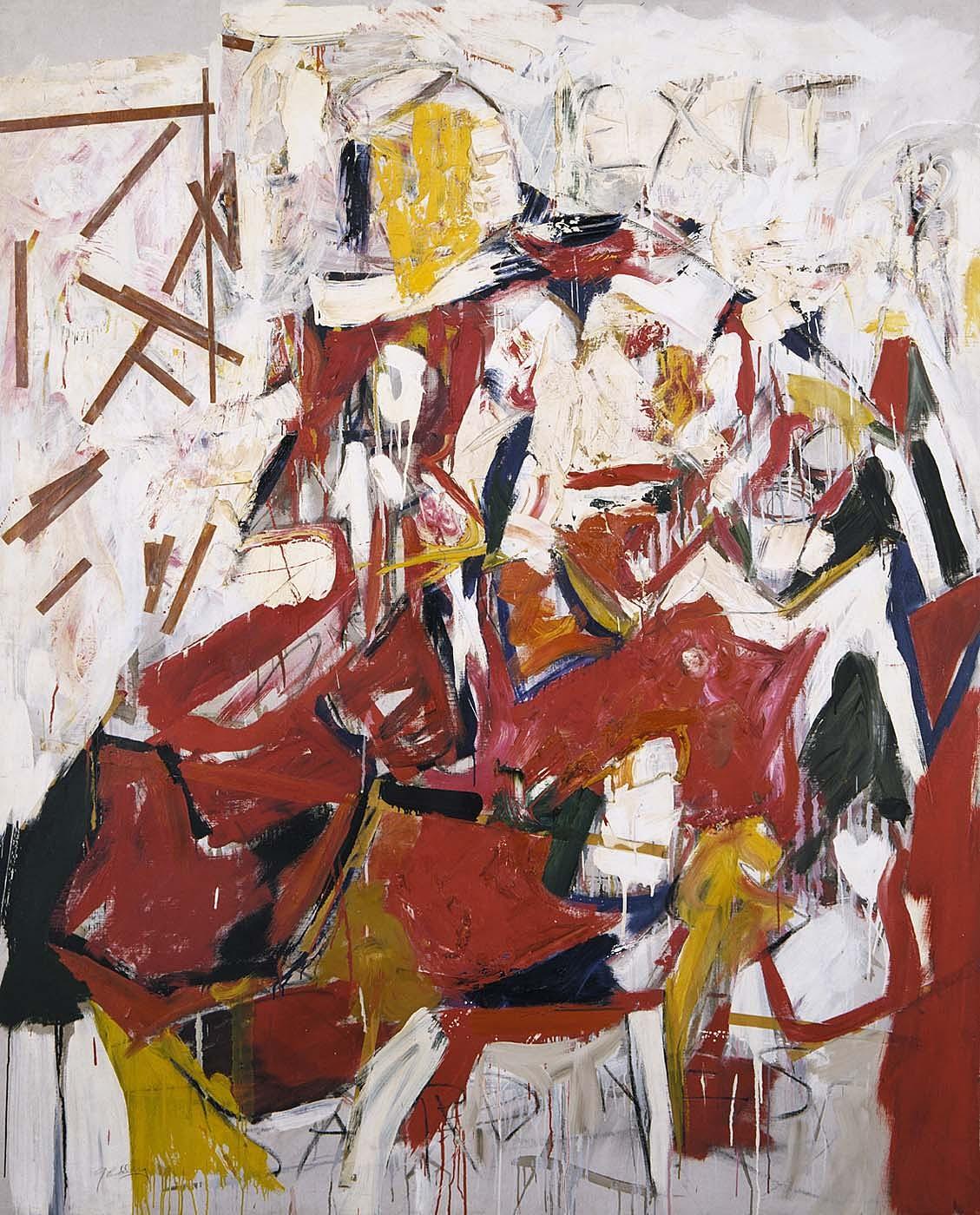 Artwork by Michael Goldberg, Sardines, 1955, oil and adhesive tape on canvas, Smithsonian American Art Museum, Gift of Mr. and Mrs. David K. Anderson, Martha Jackson Memorial Collection, from https://americanart.si.edu/