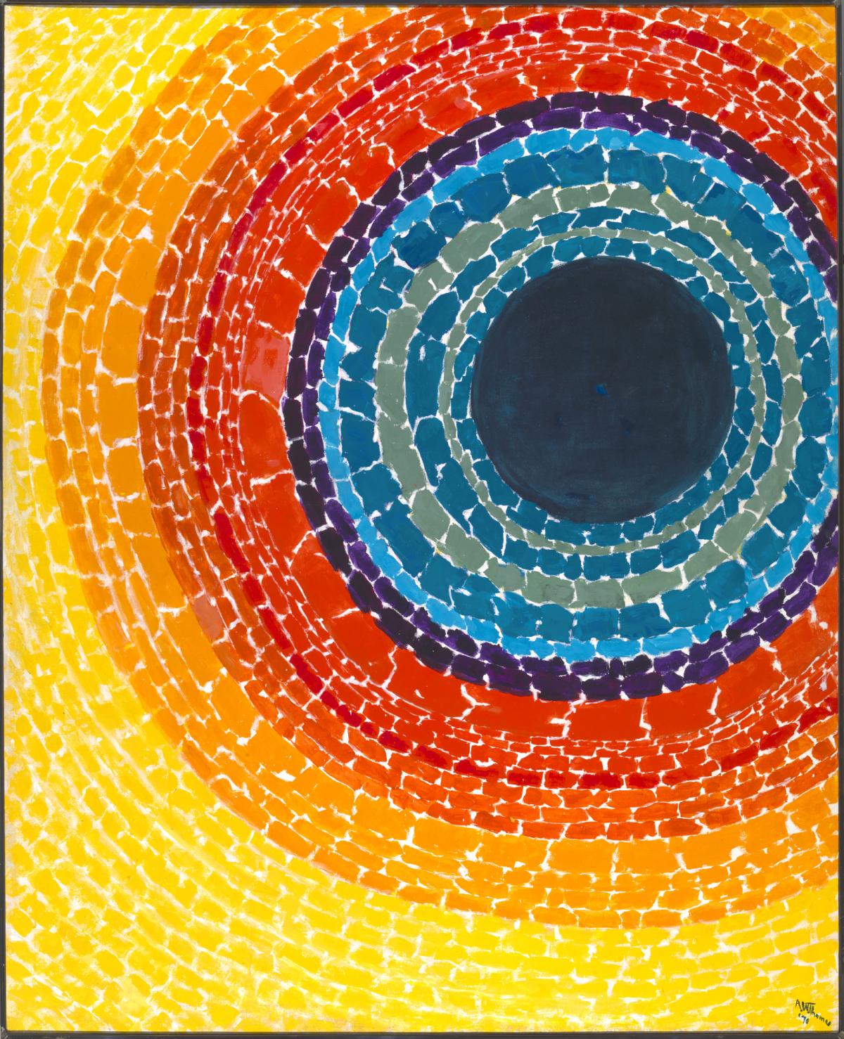 Alma Thomas, The Eclipse, 1970, acrylic on canvas