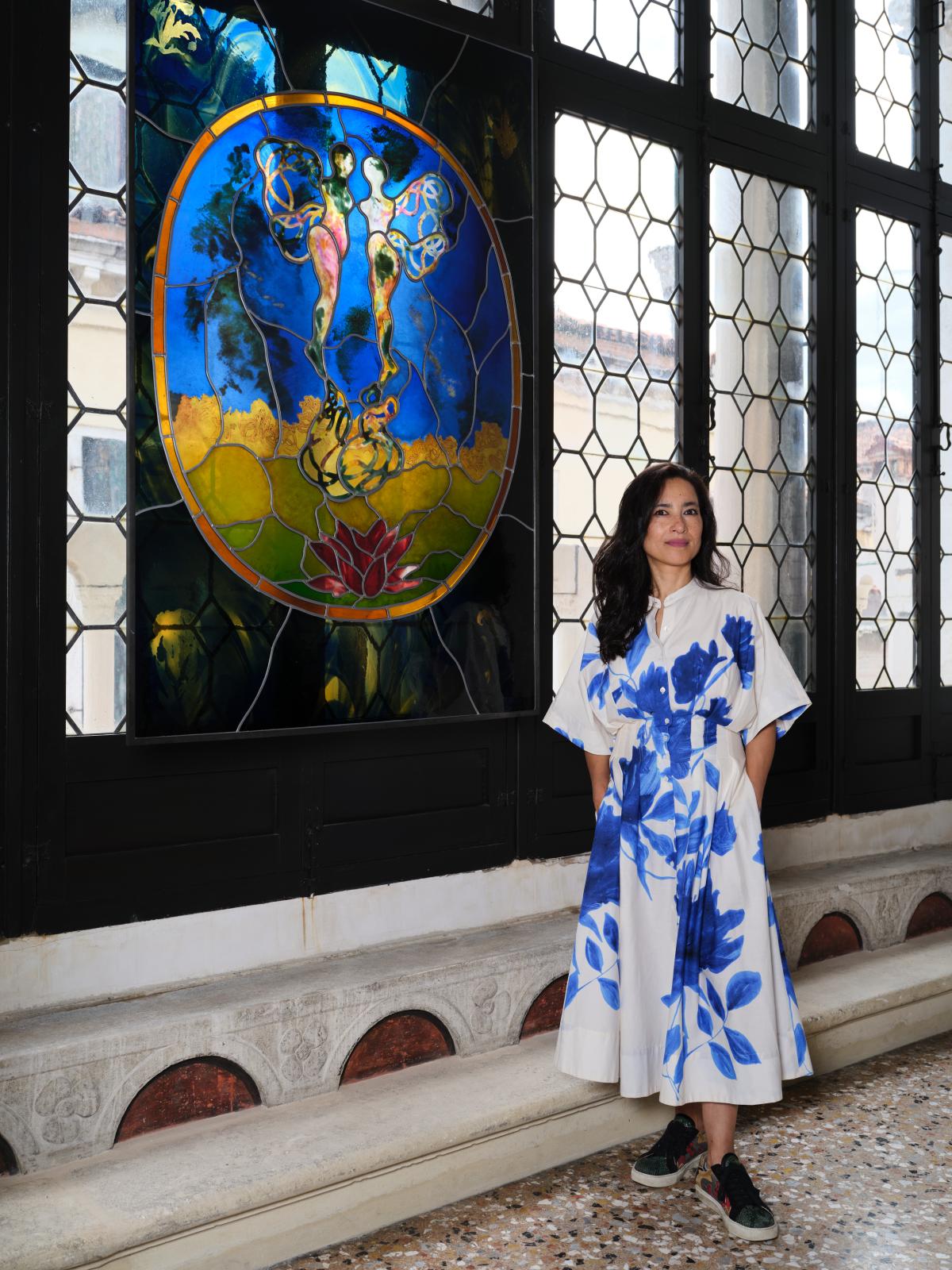 Photo of Shahzia Sikander taken by Agostino Osio