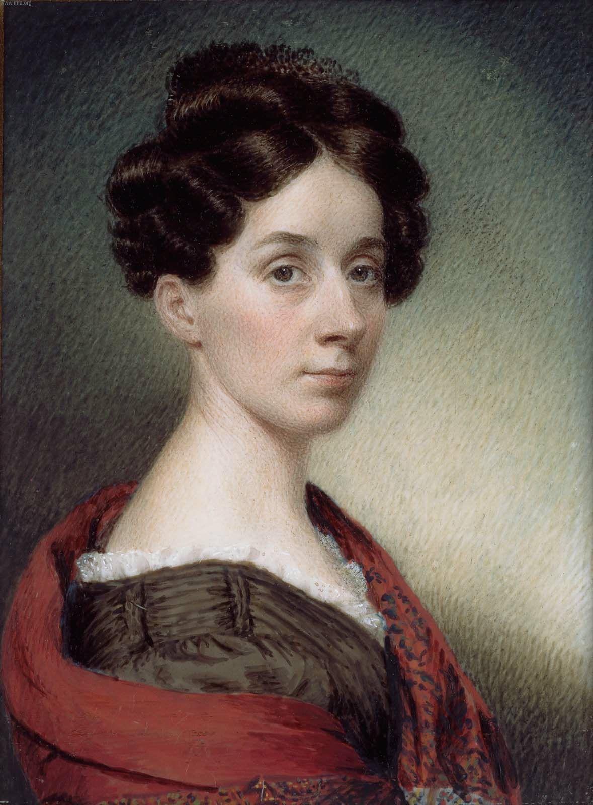 Minature Painting self portrait of Sarah Goodridge
