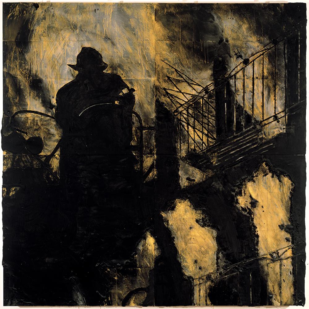 Donald Sultan's painting Early Morning May 20 1986