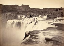 This is an albumen print of a water fall by O'Sullivan 