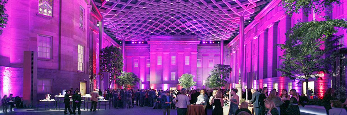 Kogod Courtyard at night