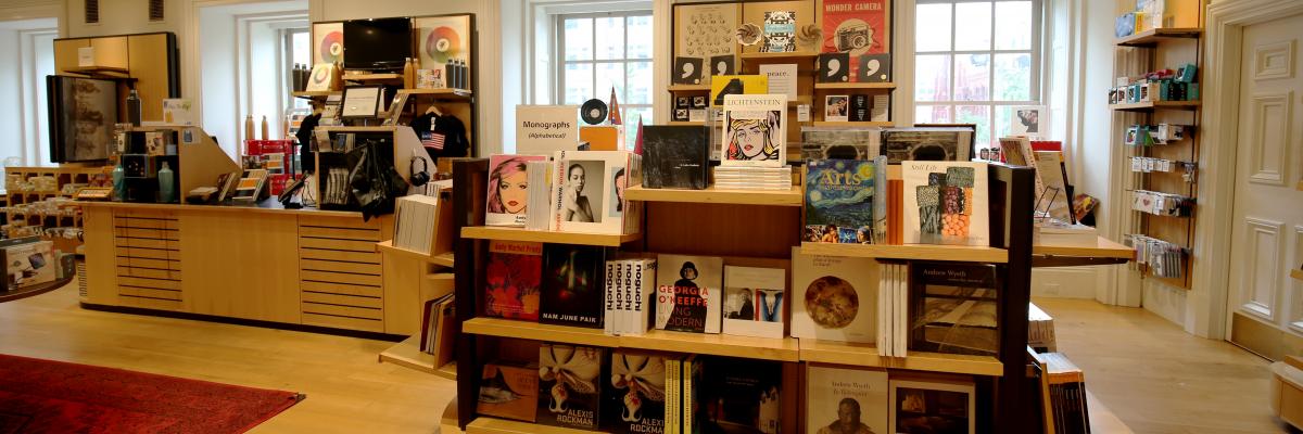 An image inside the gift shop at the Smithsonian American Art Museum.