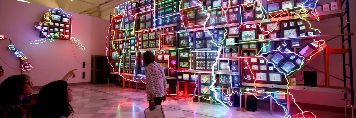 Image of Nam June Paik's Electronic Superhighway