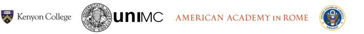 Kenyon College logo, UNIMC logo, American Academy in Rome, and the United States Embassy logo