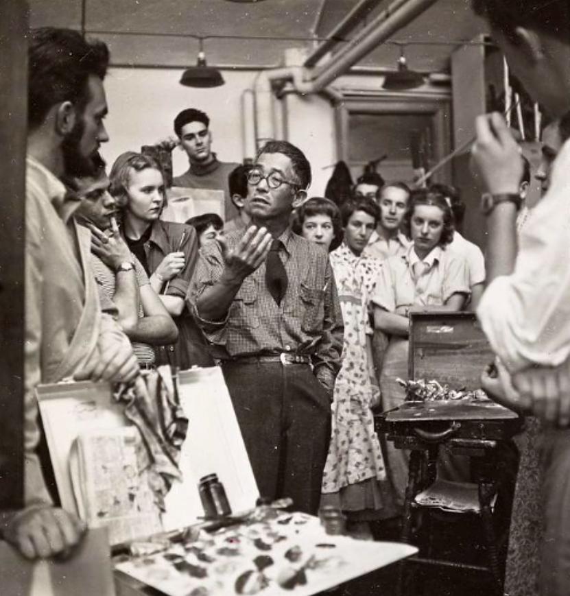 Kuniyoshi teaching at Art Student League