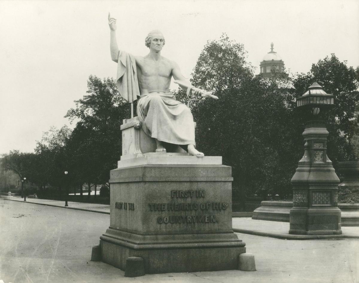 George Washing Sculpture