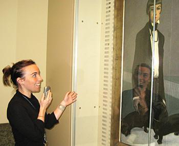 Bridget Callahan records audio tour stop for Romaine Brooks's Una, Lady Troubridge. Bridget Callahan records audio tour stop for Romaine Brooks's Una, Lady Troubridge.
