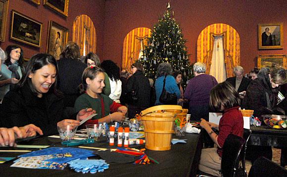 Making ornaments at the Renwick