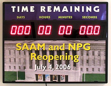 Museum Reopening Countdown Clock