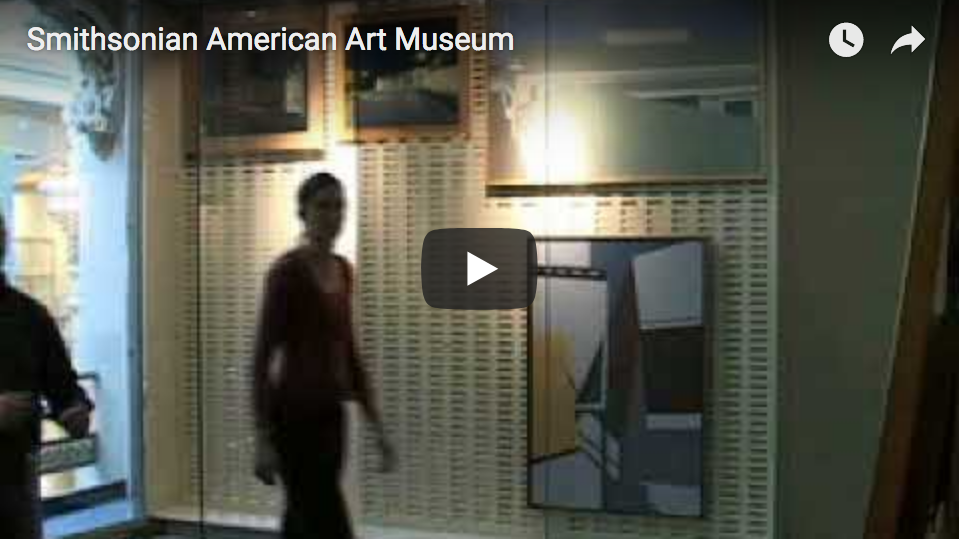 Installing first artworks in Luce Foundation Center