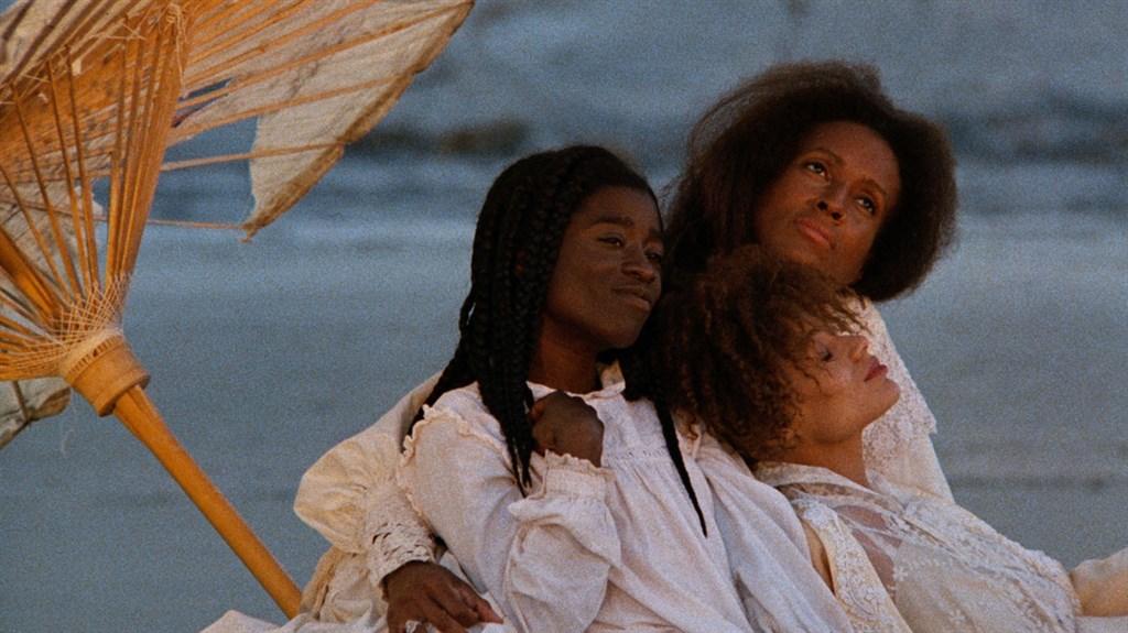 A film still of three women from Julie Dash's acclaimed film, "Daughters of the Dust."