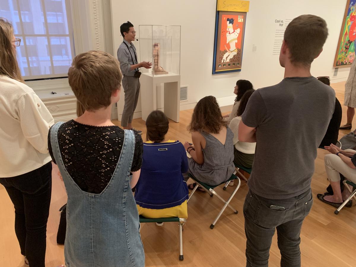 Paisid Aramphongphan speaking about Paul Thek's Warrior's Leg in Artists Respond: American Art and the Vietnam War (1965-75)