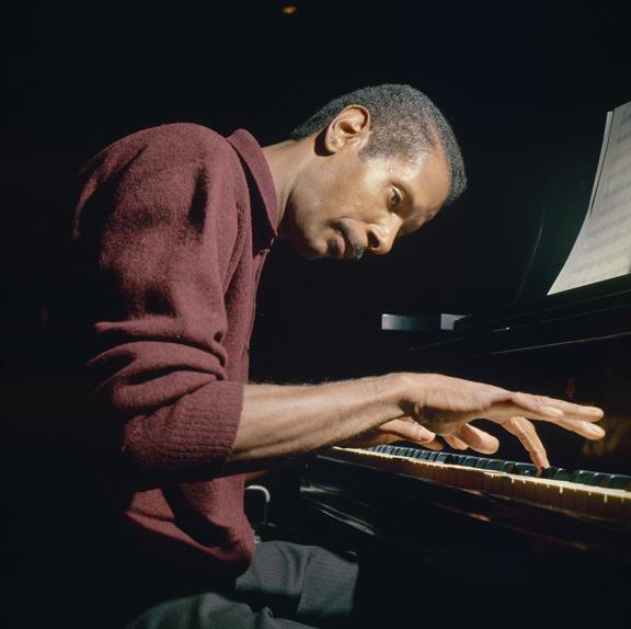 A shot of Duke Pearson at the piano