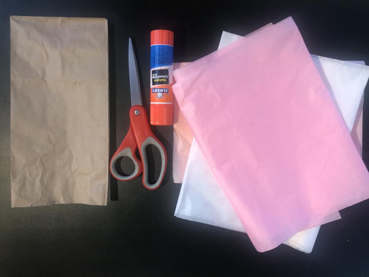 A photograph of crafting supplies