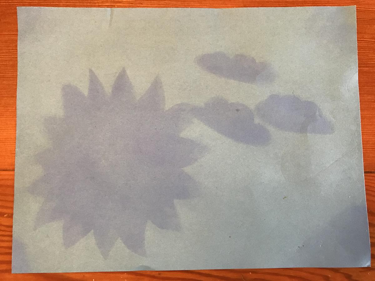 A sunprint artwork