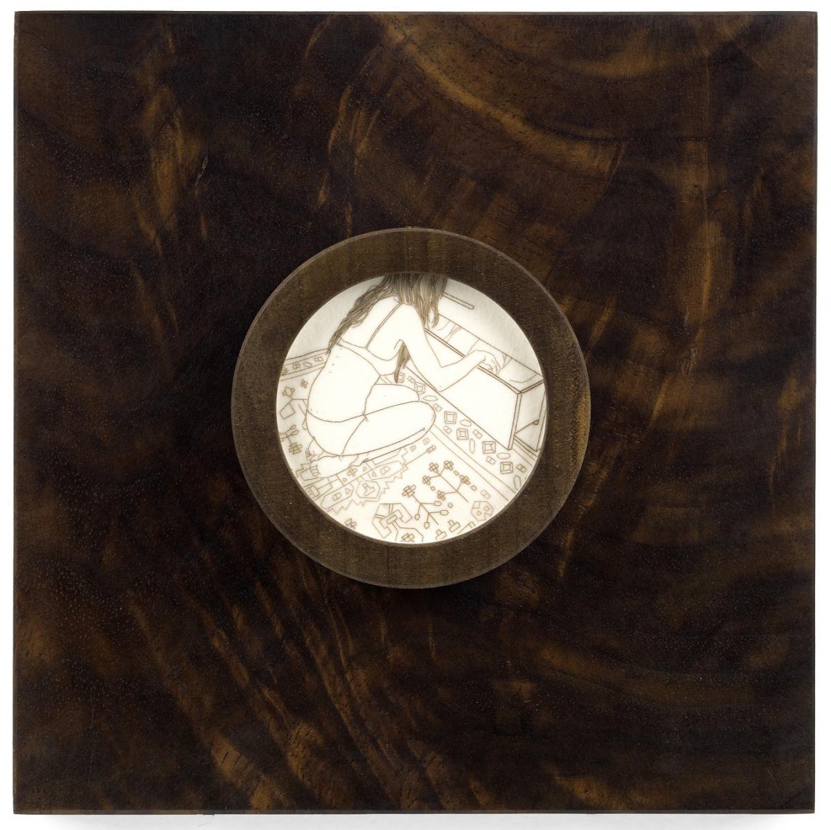 A circle with a drawing inside