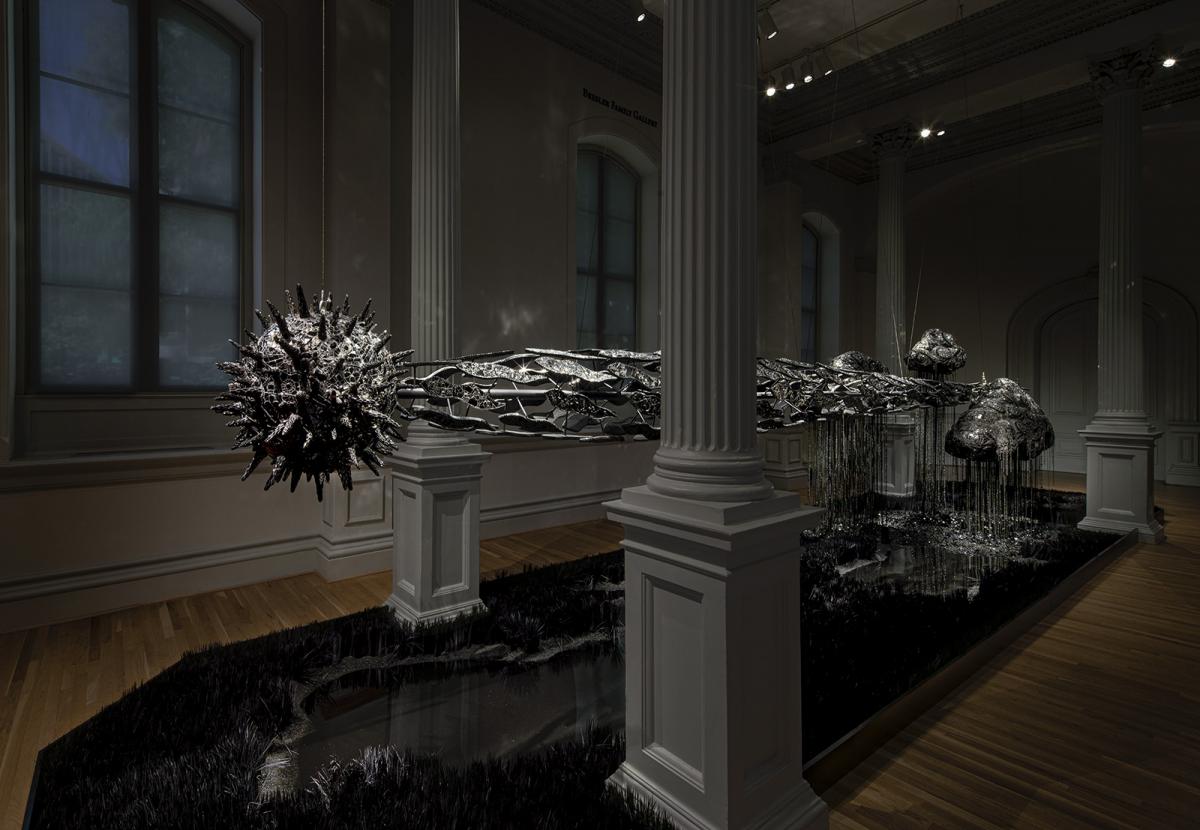 An installation inside an art gallery