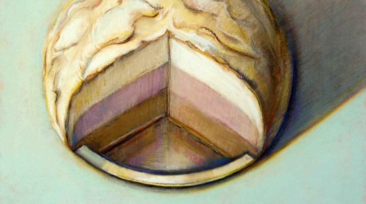 A painting of a cake