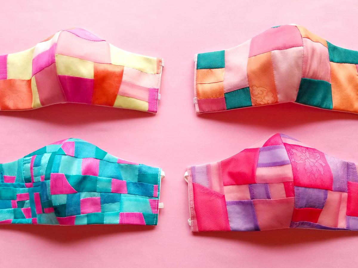 A photograph of face masks 