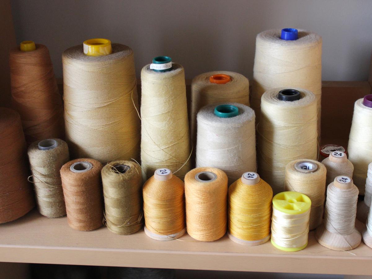 A photograph of balls of thread