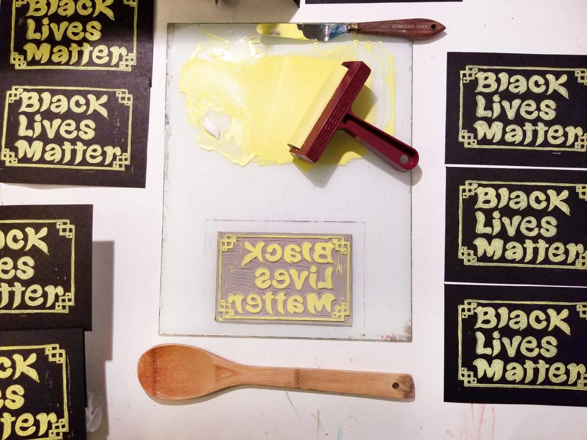 A photograph of studio materials