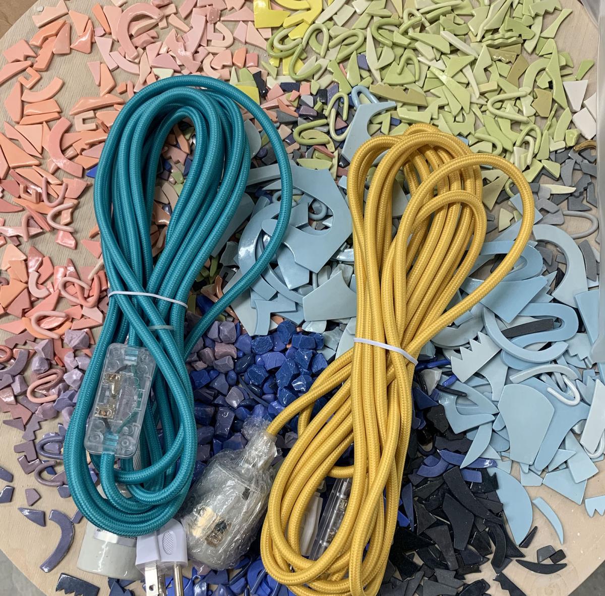A photograph of art materials 