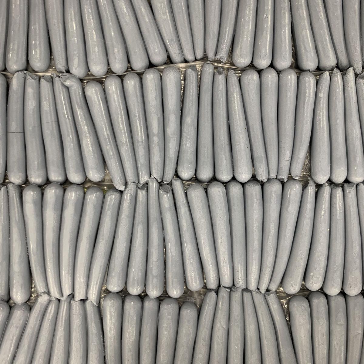 A close up photograph of small pieces