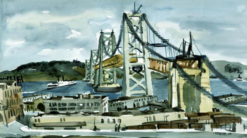 Blog - Asian American Artists in the WPA, May 18, image cropped for homepage A bridge over water.