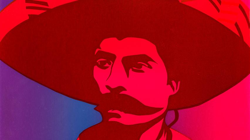 Close up of a man in a sombrero