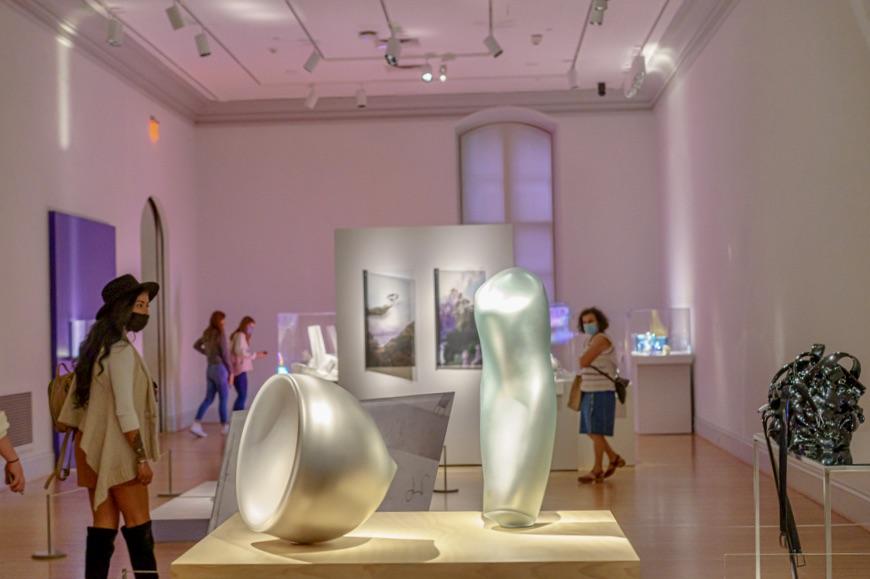 Installation view of New Glass Now