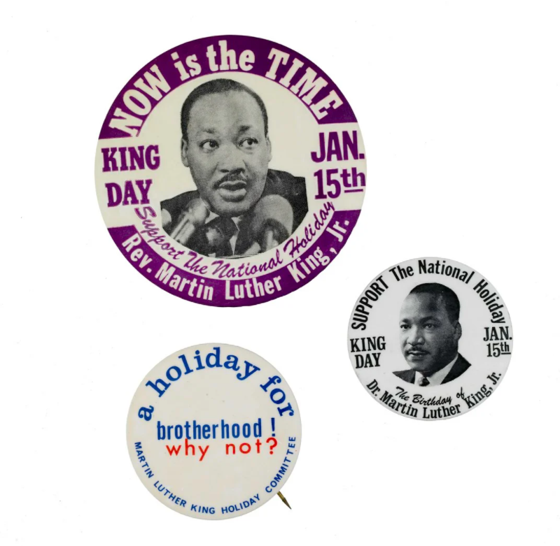 an image of 3 MLK pins