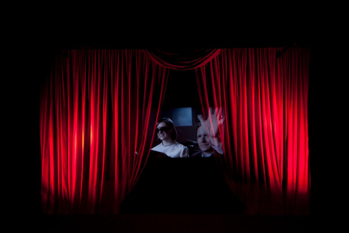 Still from Carrie Mae Weems installation.