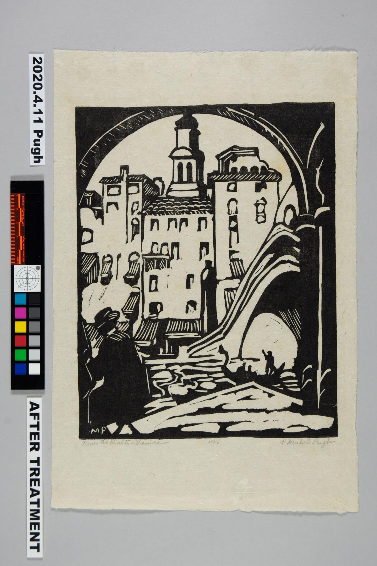 Print after treatment showing no spots