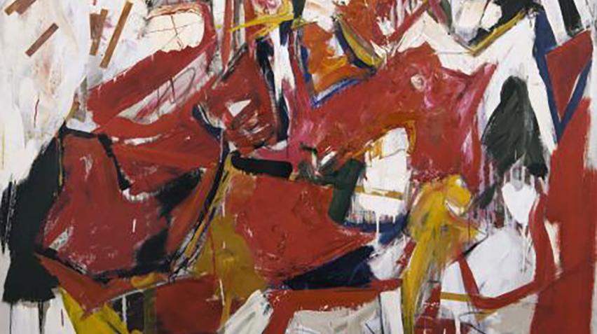 Detail of abstract painting