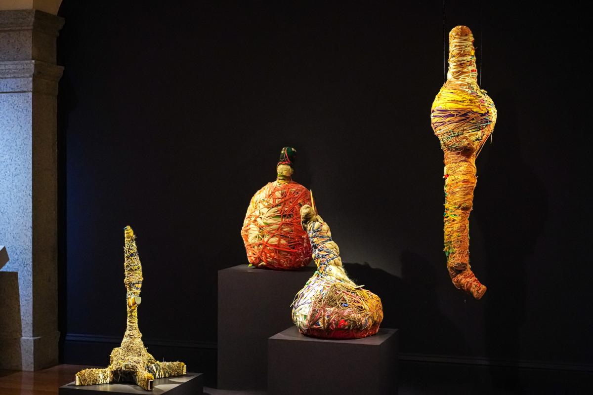 Wrapped sculptures